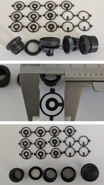 Visierteile, Ringkörner, Diopterteile – εικόνα 1