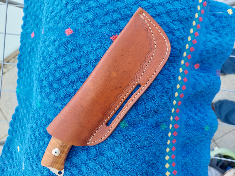 FOX KNIVES, PRO-HUNTER FX-131 neu, Lederscheide, Böhler N 690 Co Stahl – Bild 2