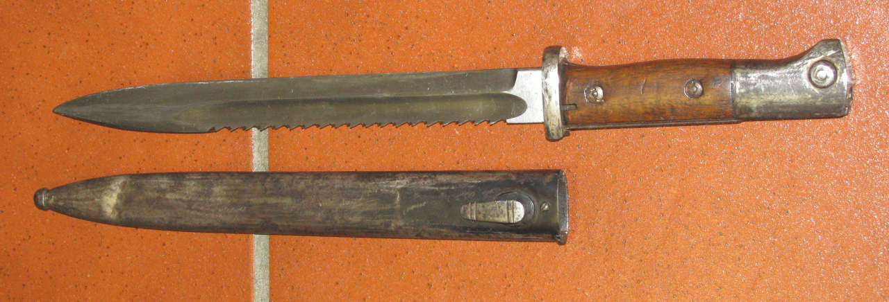 Kaiserreich und 1. Weltkrieg, Seitengewehr M84/98 mit Sägerücken. Hersteller Gottlieb Hammesfahr So – Bild 4