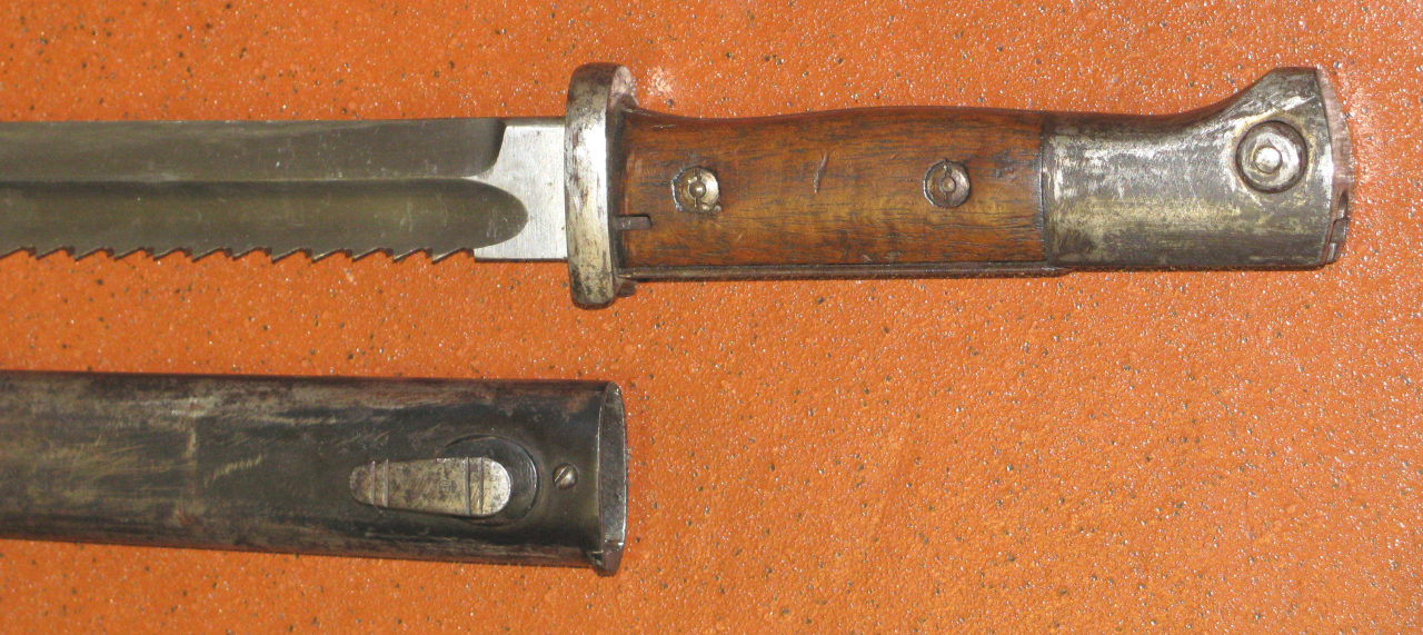 Kaiserreich und 1. Weltkrieg, Seitengewehr M84/98 mit Sägerücken. Hersteller Gottlieb Hammesfahr So – Bild 5