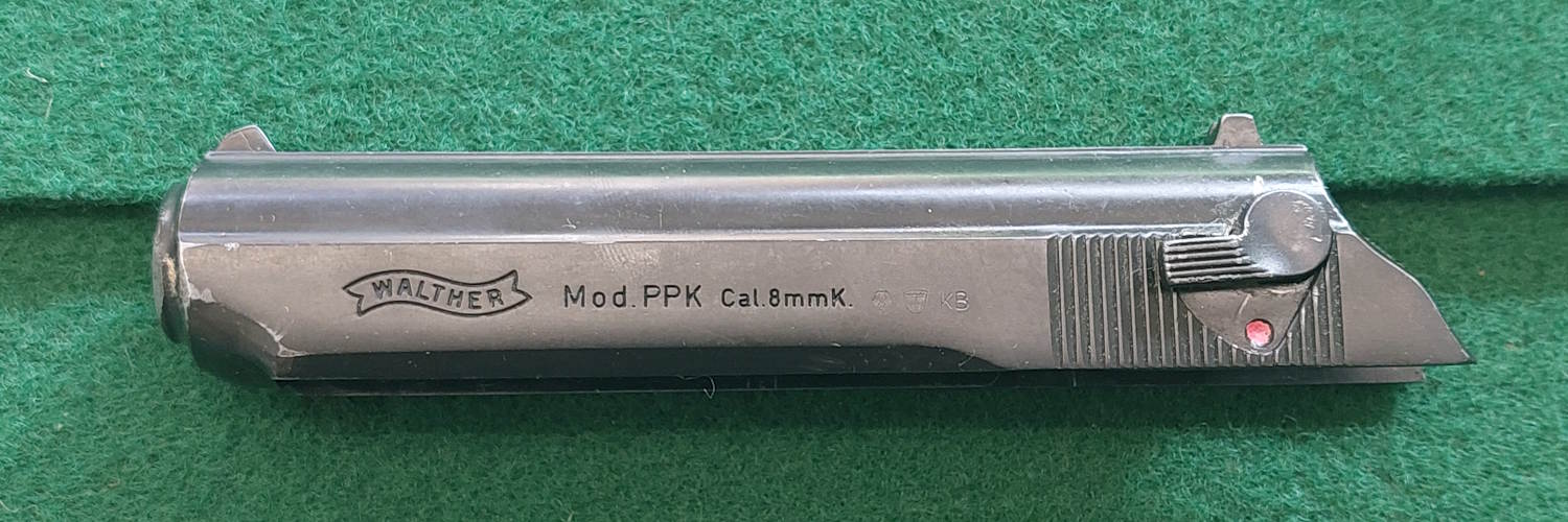 Verschluss (Schlitten) Walther Mod. PPK Kal. 8mmk PTB 502 – Bild 1