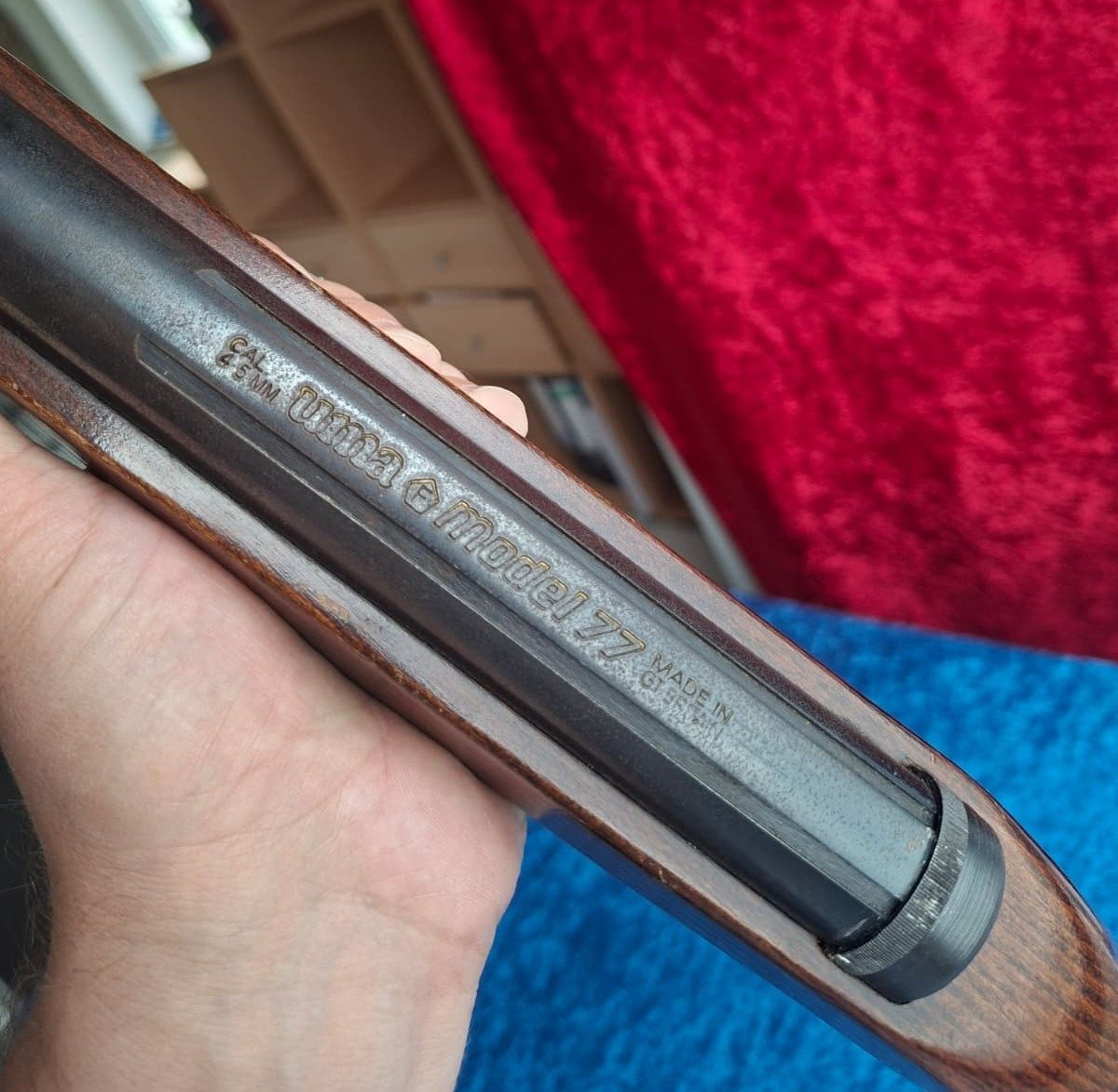 UMA (F) model 77 Luftgewehr GR Britain cal 4,5 mm Vintage 1970er Jahre – Bild 3