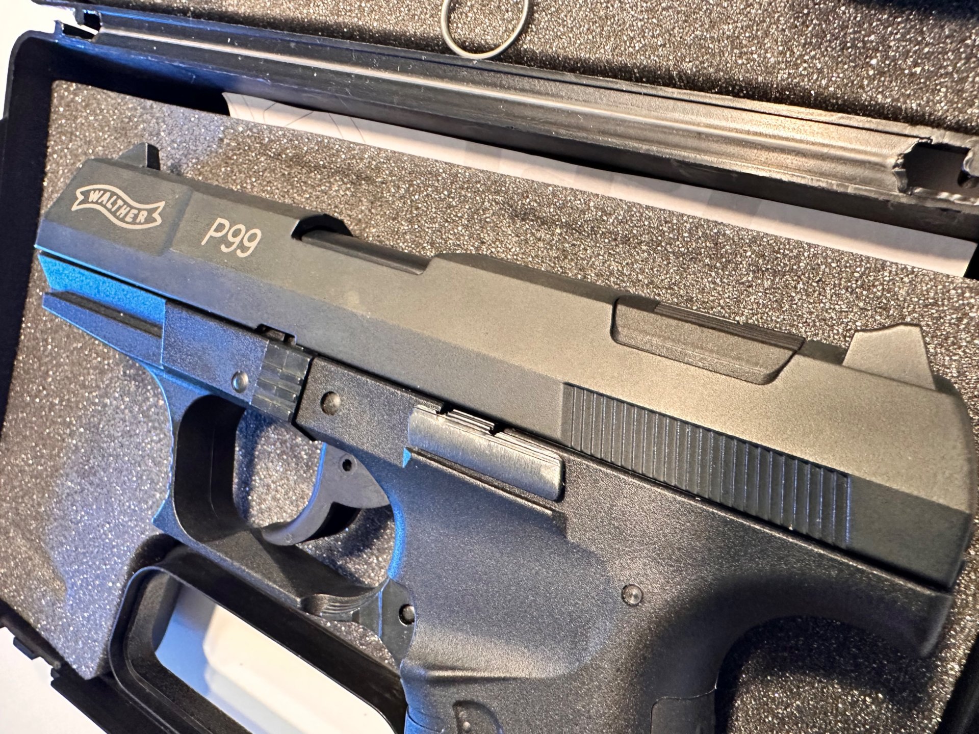 Walter P99 Schreckschusspistole 9mm PTB 762 schwarz Schreckschuss Pistole sehr guter Zustand – Bild 6