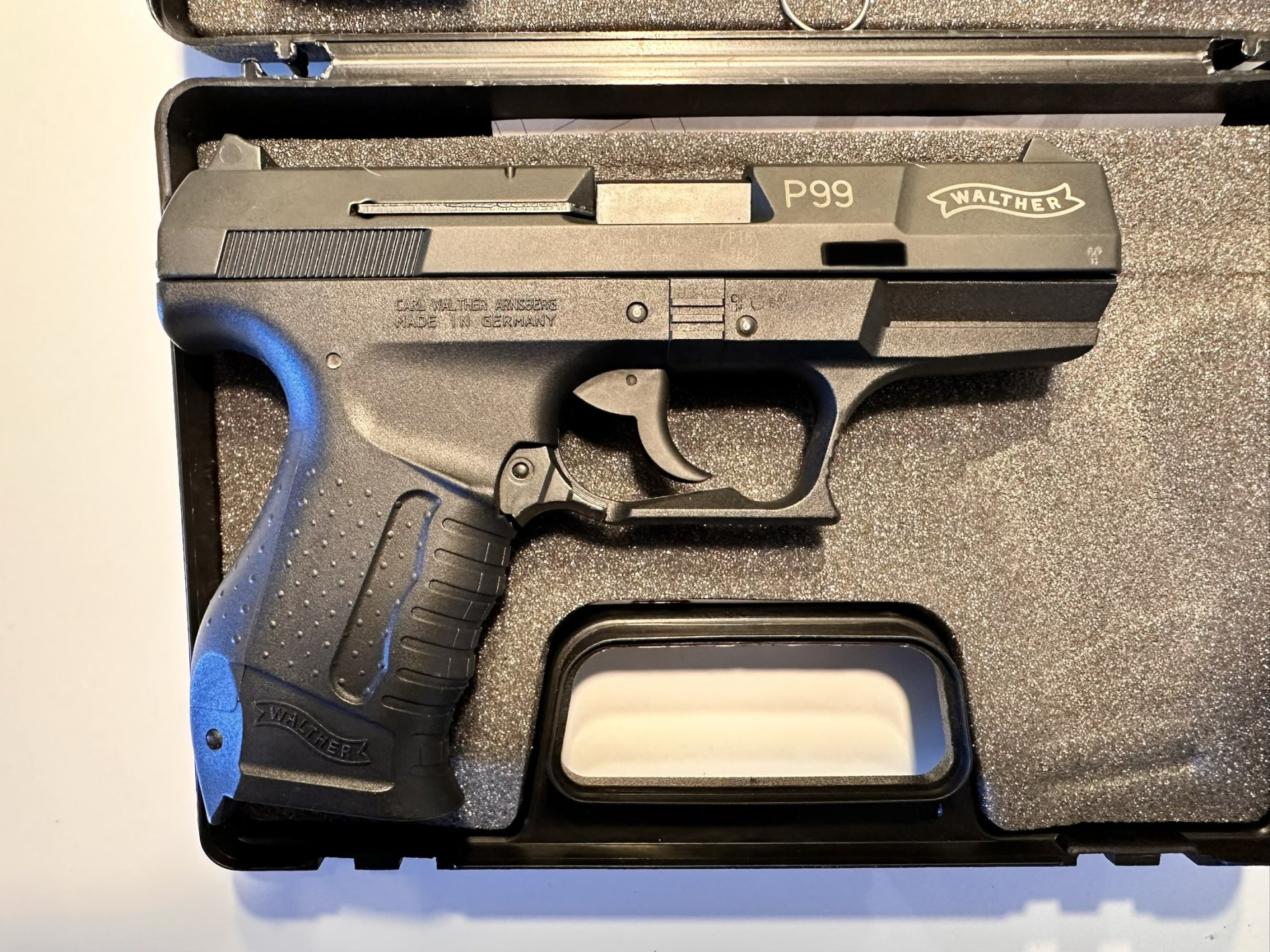 Walter P99 Schreckschusspistole 9mm PTB 762 schwarz Schreckschuss Pistole sehr guter Zustand – Bild 3