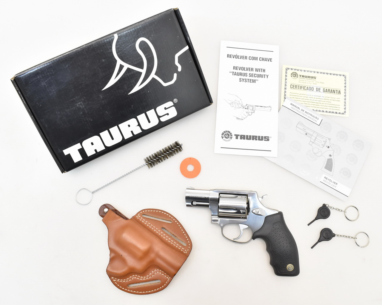 Neuwertiger TAURUS Revolver Modell 605 mit 2" Lauf im Kal .357 Magnum in der OVP + Holster – Bild 1