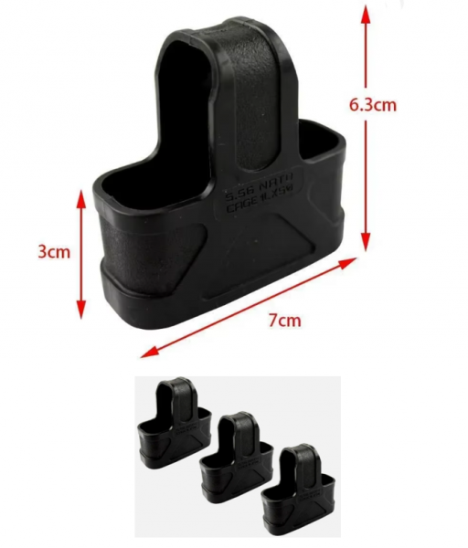 3 Stk. Magazinschlaufen Magazinhülle Magazingrip 5,56 NATO schneller Magazinwechsel, sicherer Grip – Bild 1