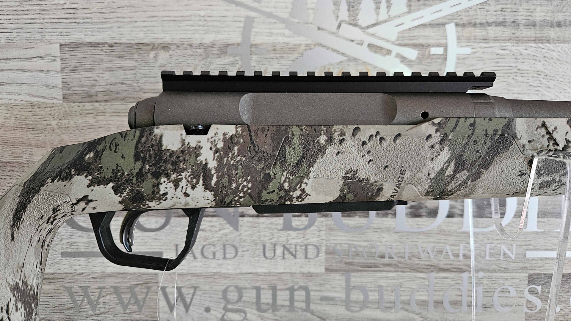 Neuware vom Fachhandel - Savage AXIS II PRO Woodland .223 Rem. - Linkswaffe mit Linkssystem – Bild 6