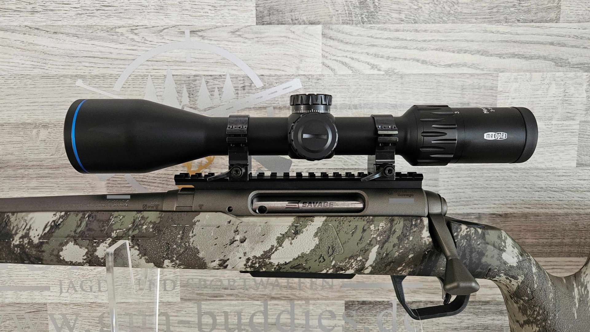 Neuware vom Fachhandel - Repetierbüchse Savage AXIS II PRO Woodland .223Rem. Linkswaffe Komplettset – Bild 4