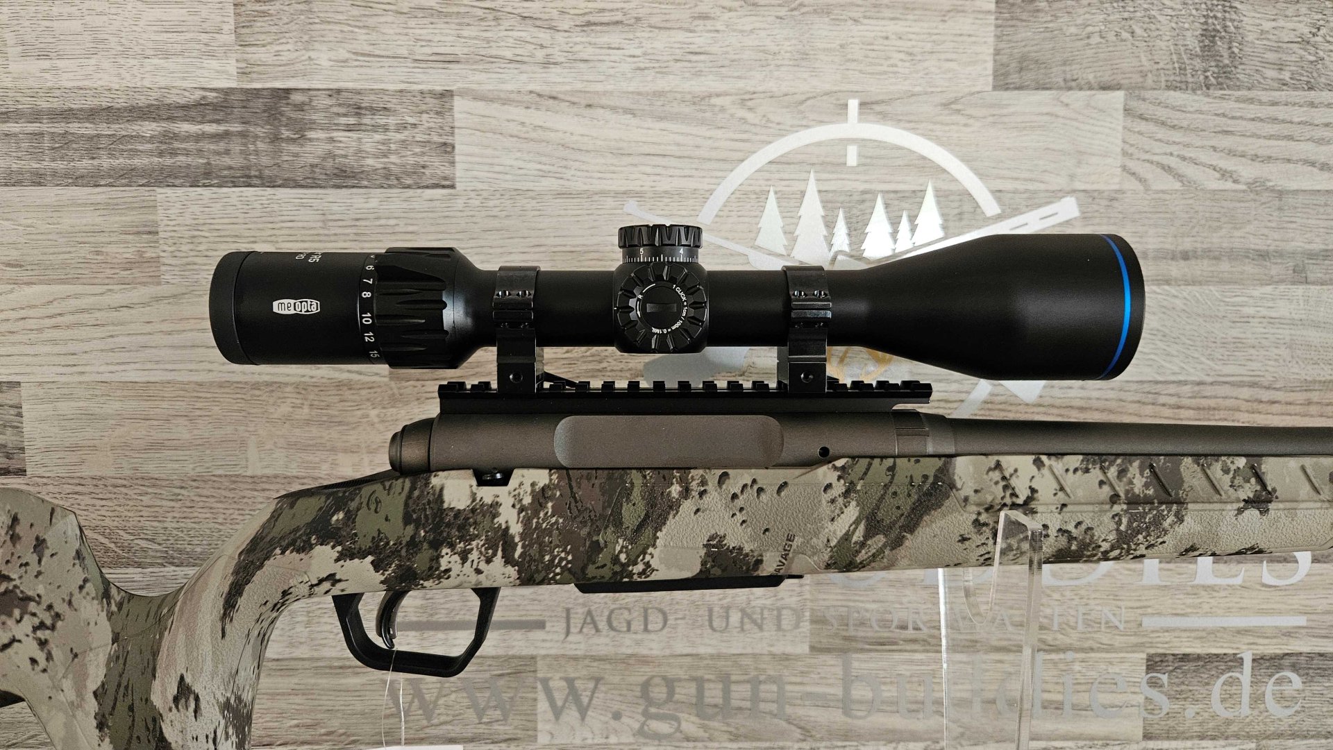 Neuware vom Fachhandel - Repetierbüchse Savage AXIS II PRO Woodland .223Rem. Linkswaffe Komplettset – Bild 6
