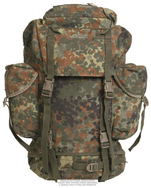 BW Kampfrucksack ORIGINAL Bundeswehr FLECKTARN(65 L) gebraucht – Bild 1