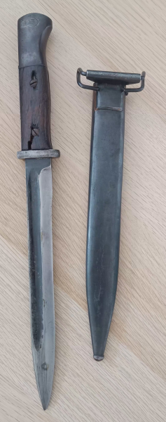 Wachbataillon Bajonett M 84/98, 3. Mod.K98 Grenzschutz – Bild 2