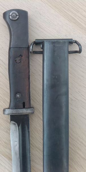 Wachbataillon Bajonett M 84/98, 3. Mod.K98 Grenzschutz – Bild 1