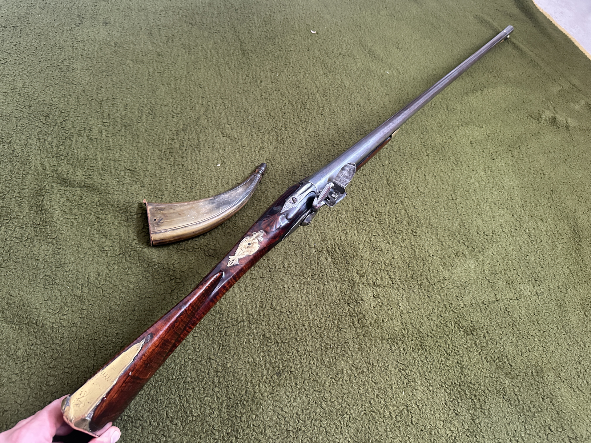 +++Sammler Achtung ! Gut erhaltene Jagdflinte-Original um 1800 -selten so Frankreich/ Belgien Museum – Bild 4