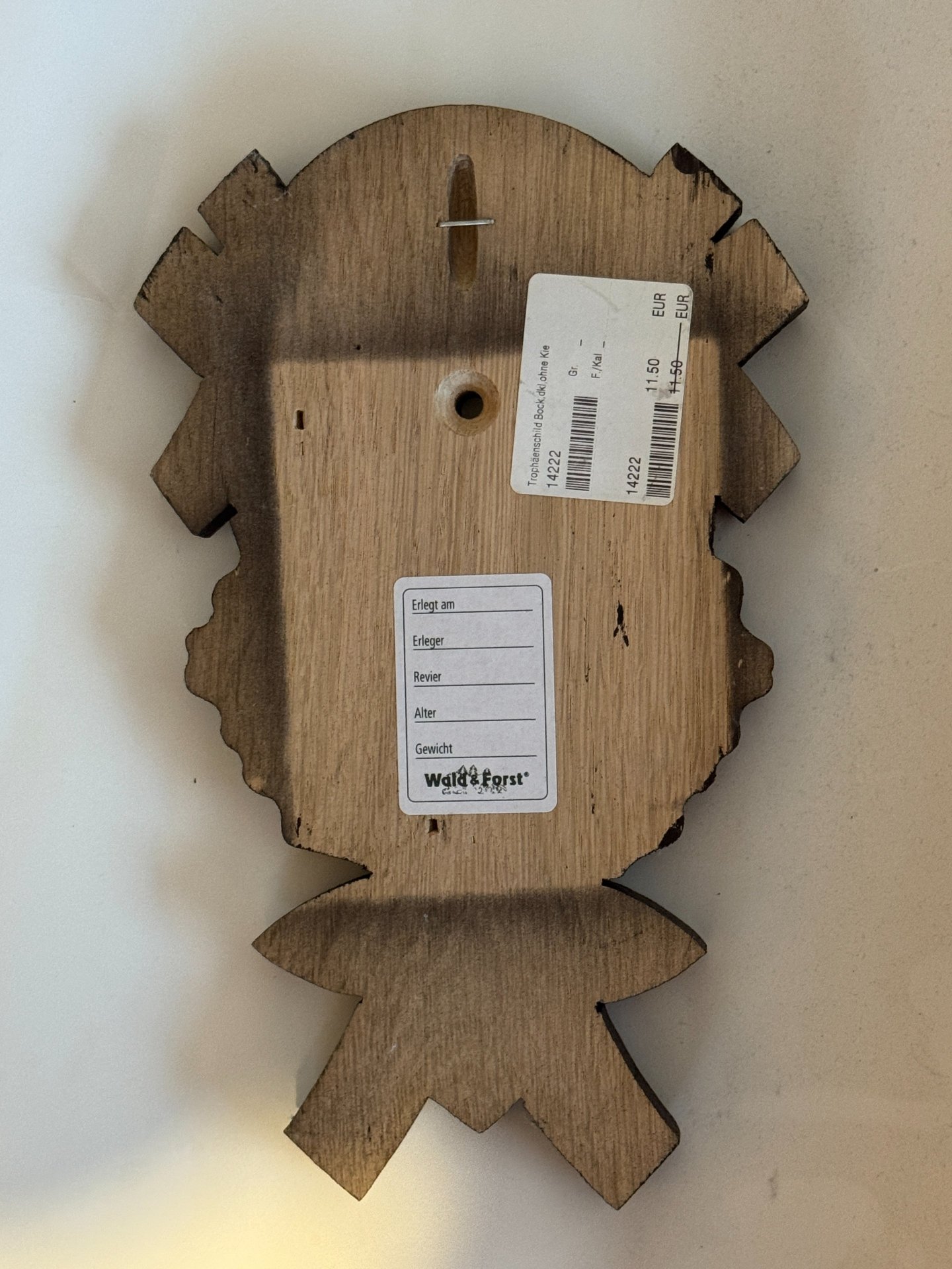 Trophäenbrett Rehbock 9 Stück – imagen 2