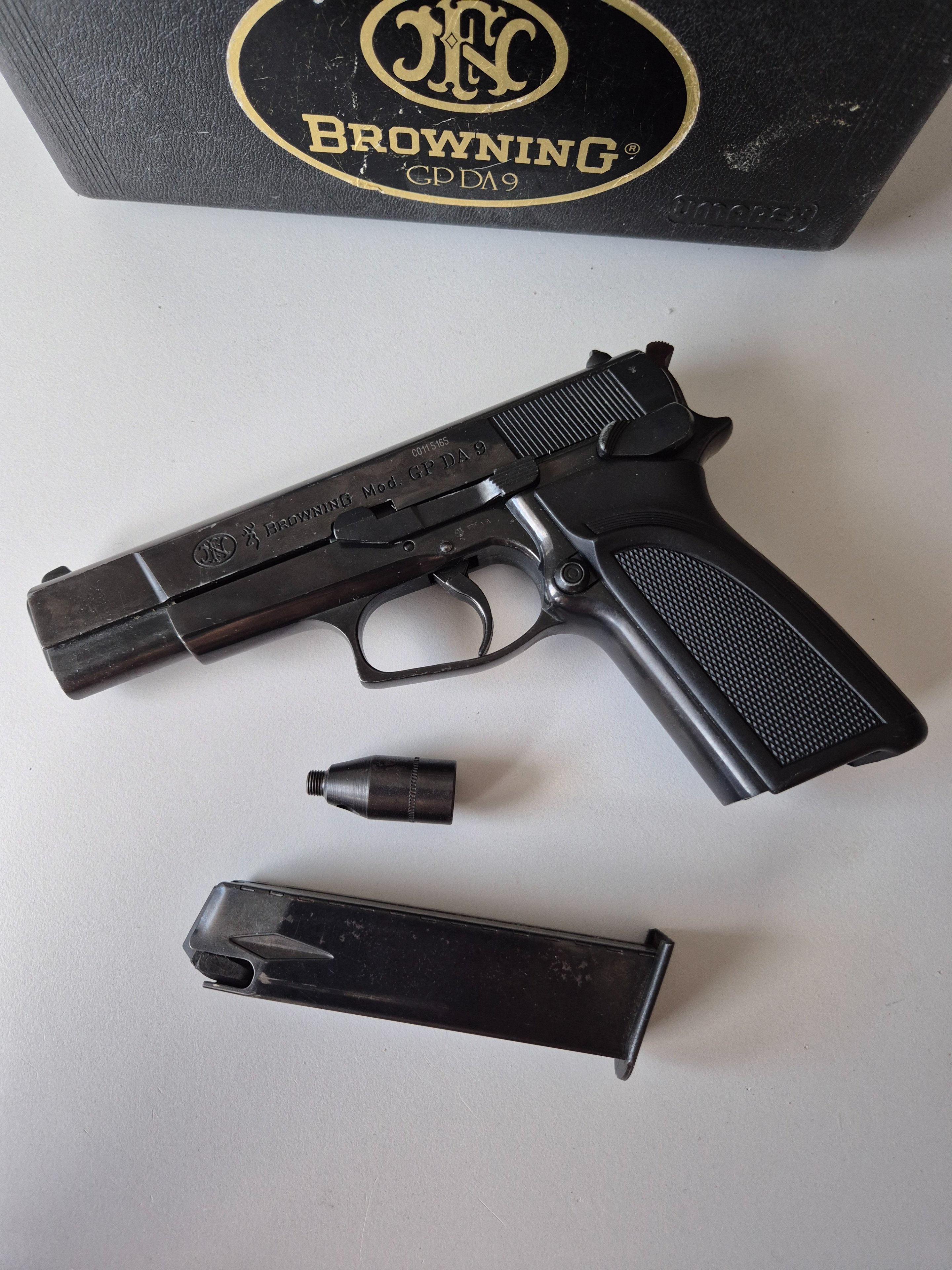Browning 9mm P.A.K PTB 592 Made in West Germany Bastlerwaffe Schreckschuss – Bild 1