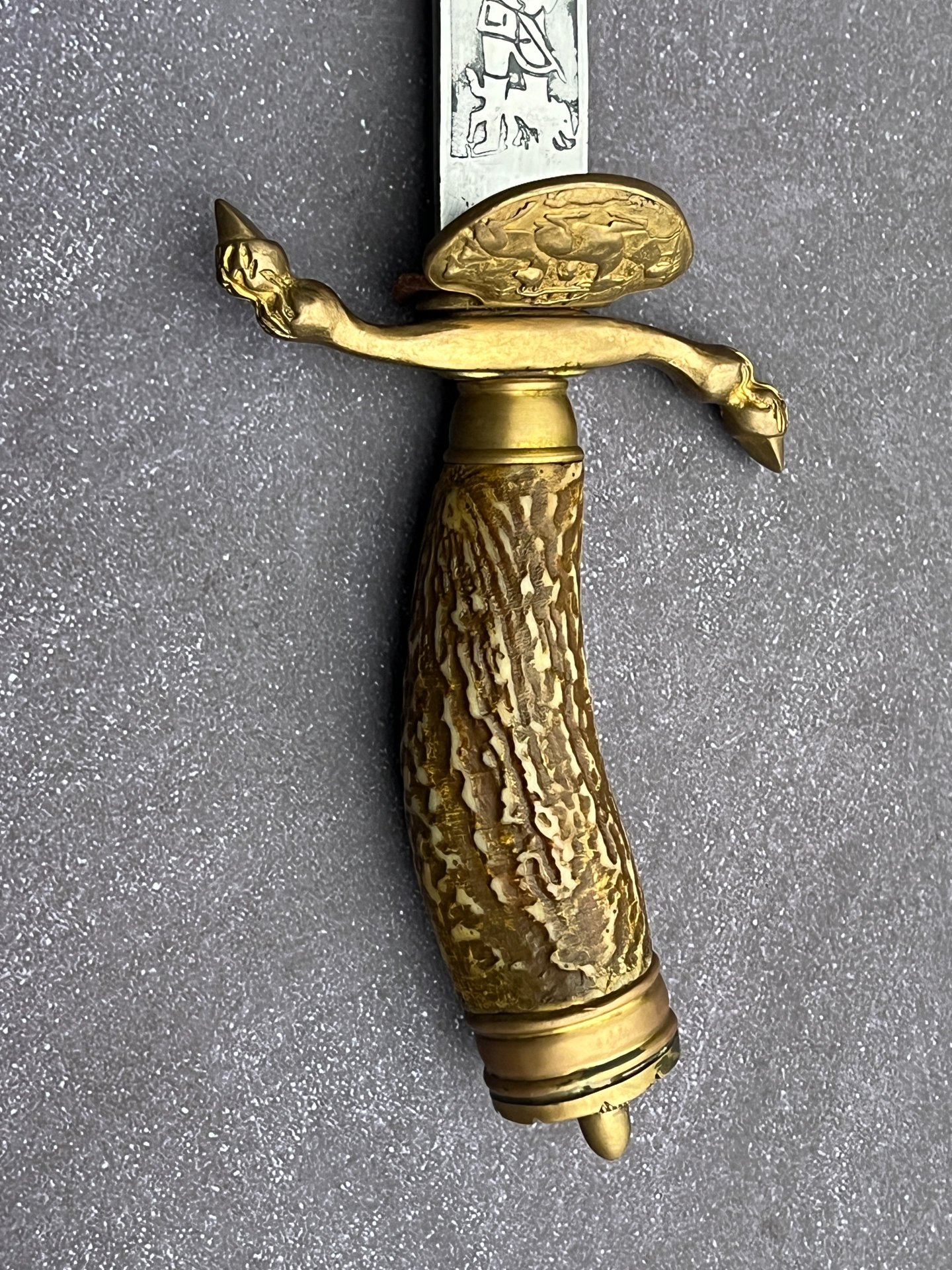 Hirschfänger Zwilling Solingen Deutsche Jägerschaft, k. Dolch Degen Säbel – Bild 4