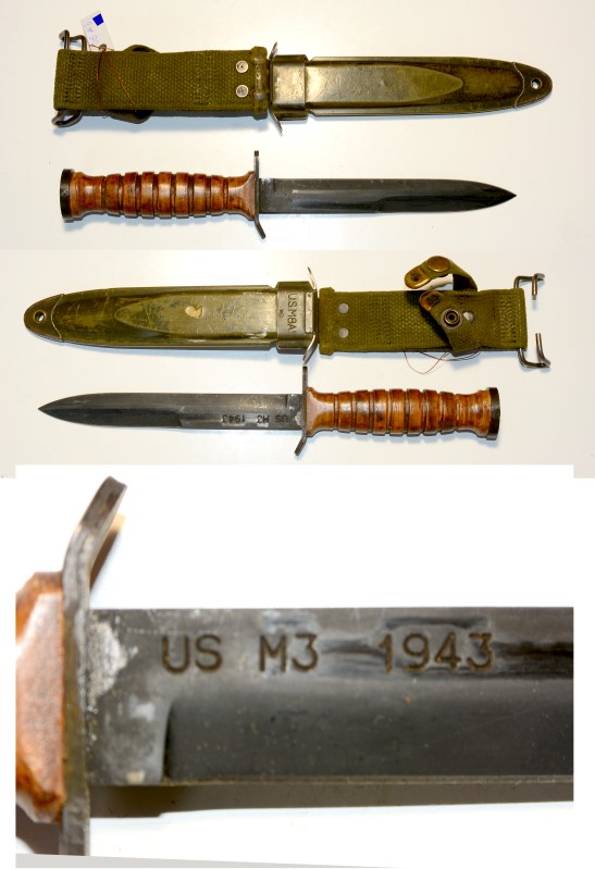 amerikanisches Kampfmesser M3 , 1943 – Bild 1