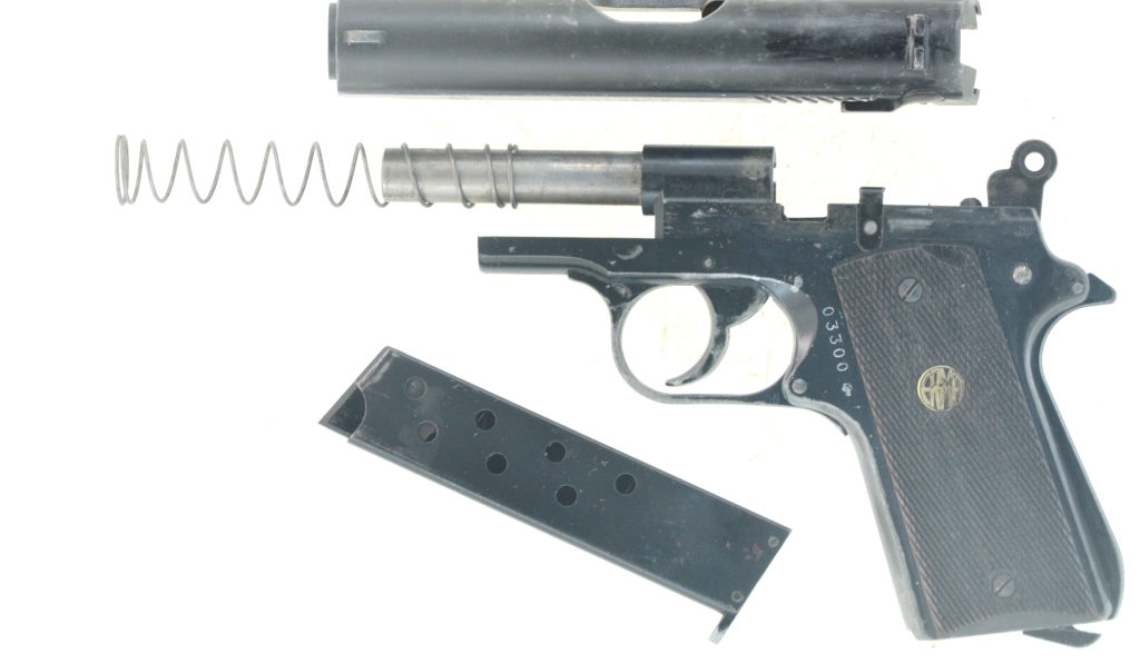 Pistole Alarmpistole im Look Walther PPK Schreckschusswaffe ERMA EGP 45 Kal. 8 mm Knall, 1983, rar! – Bild 4