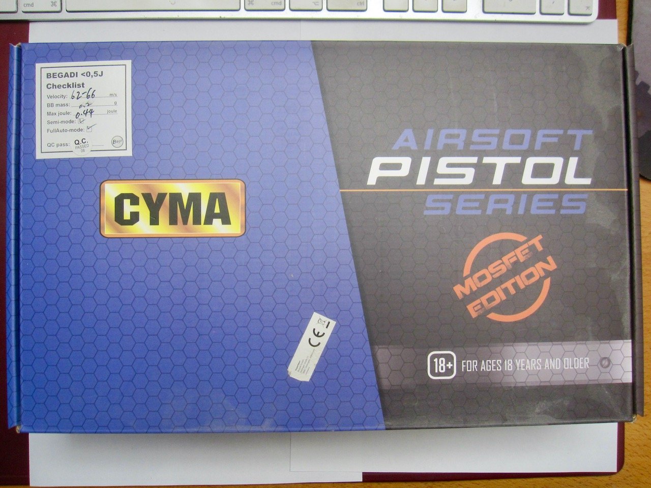 AEP Pistole CYMA CM.131A "GEN.5" mit CORE EFCS – Bild 3