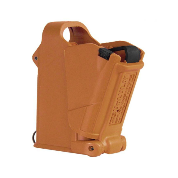 maglula® UpLULA® 9 mm to .45ACP universal pistol magazine loader – Brown Orange UP60BO – Bild 1