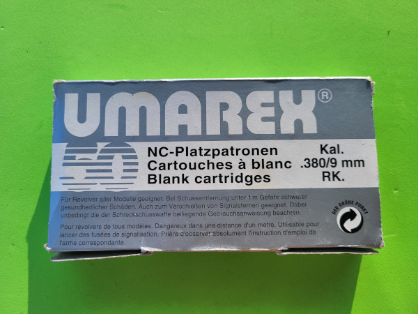 Alte Umarex Knallpatronen Cal. 9mm RK – Bild 1