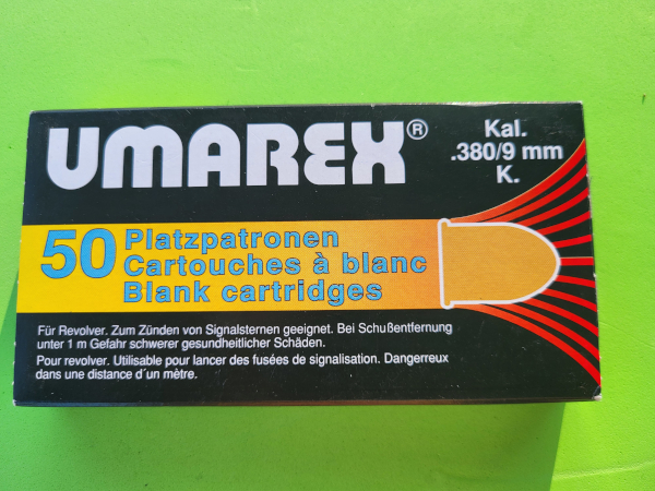 Alte Umarex Knallp. Cal. 9mm RK,Schwarzpulver – Bild 1