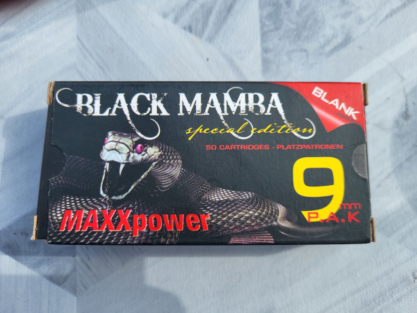 50 Stück Black Mamba spezial Edition PAK 9mm – Bild 1