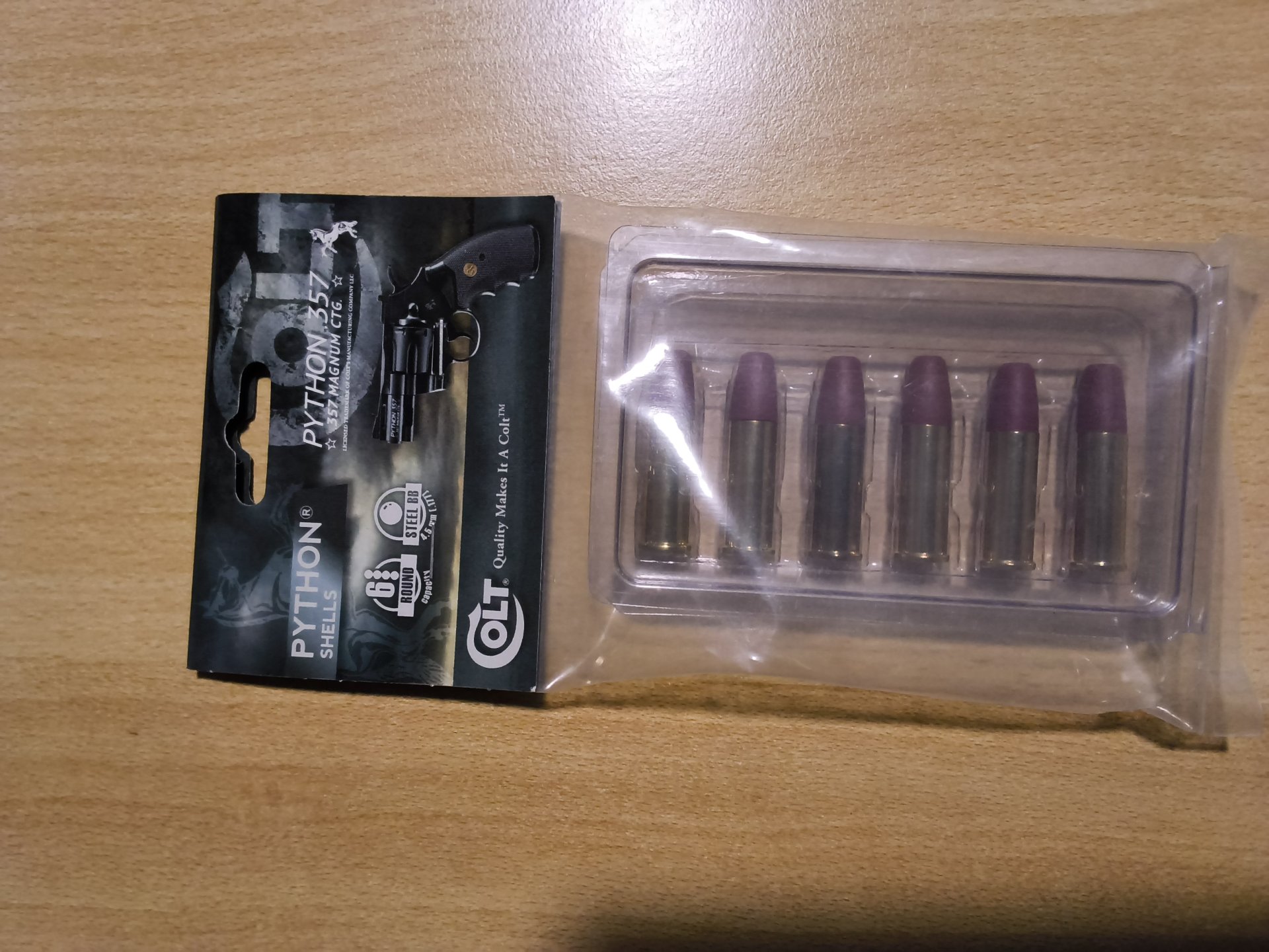 Colt Python co2 call 4,4mm BB + 6 Ladehülsen zusätzlich – Bild 5