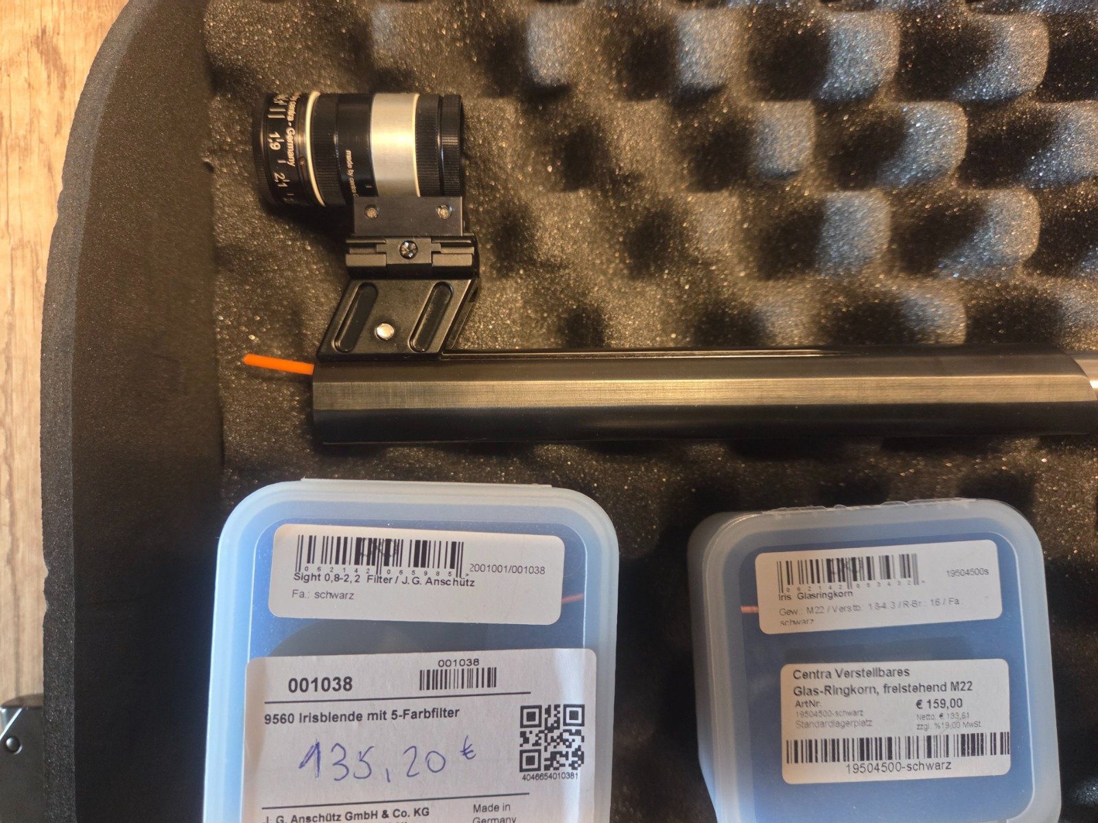 Anschütz 9015 Black Alu Nuss Auflage inkl Koffer und Garantie und Zubehör und Rechnungen – Bild 3