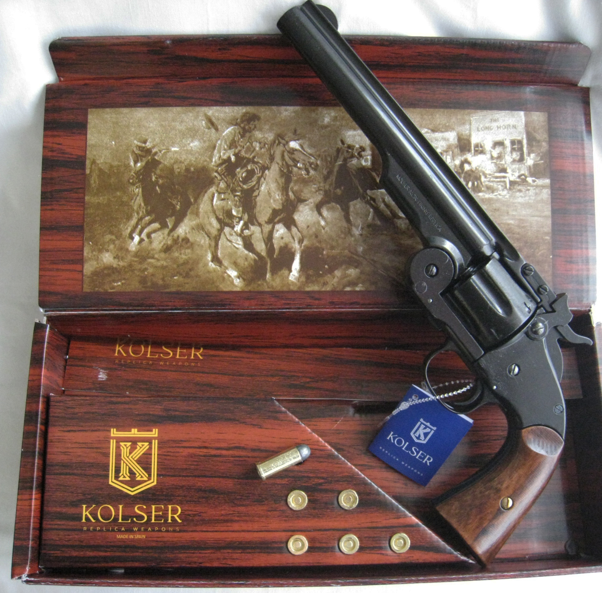 COLT SCHOFIELD S&W BLACK DEKO WAFFE KOLSER - Ref.8755W – Bild 3