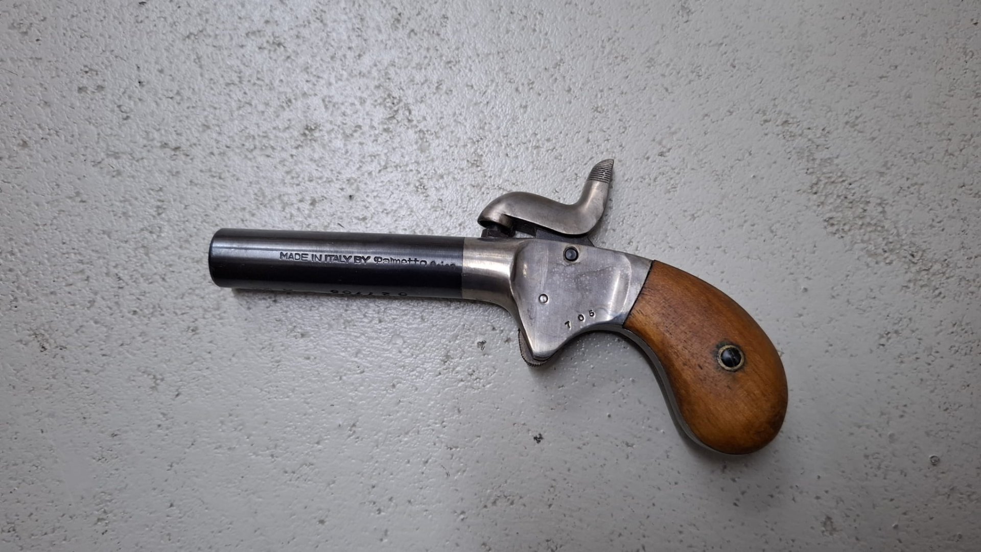 Vorderlader Pistole Schwarzpulver Perkussion Derringer Kal. .41 BP frei ab 18 – Bild 1