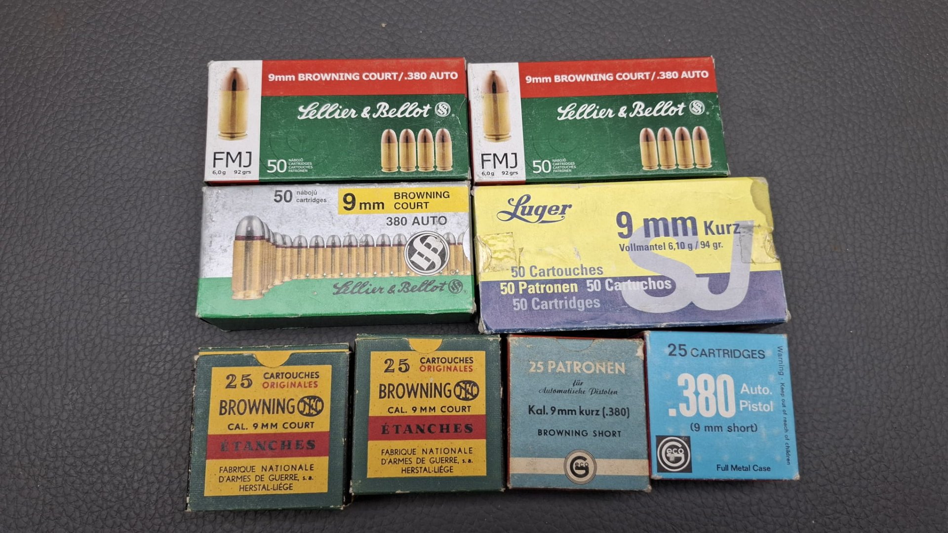 .380 Auto 9mm Kurz Patronen Munition Konvolut Pistole 300 Schuss – Bild 1