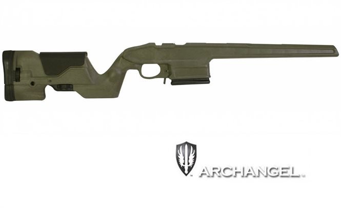 Mauser K98 Schaft / Matchschaft mit 10 Schuss Wechselmagazin Oliv Archangel – Bild 1