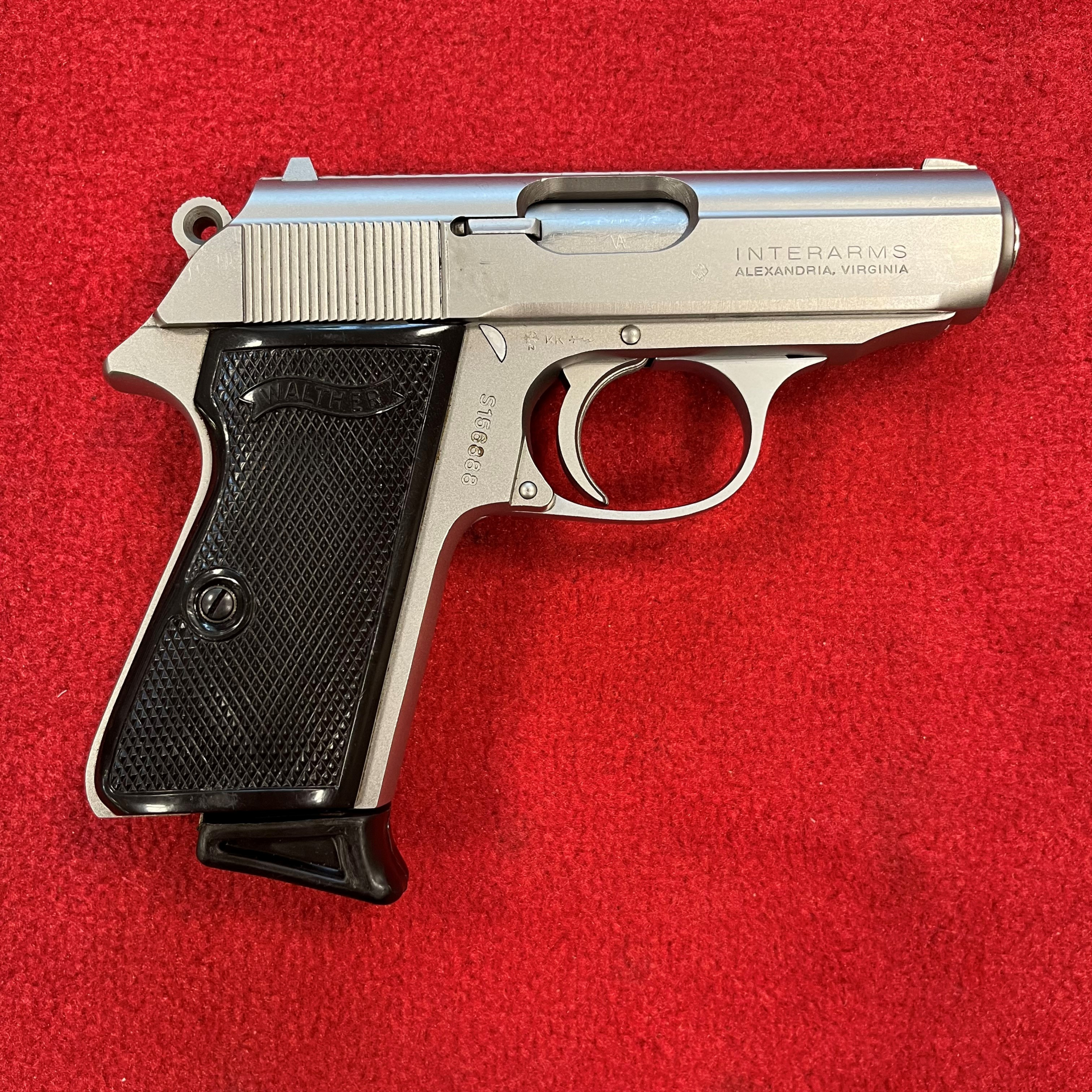 Interarms PPK (Carl Walther) - 9mm Brown./.380ACP - Halbautomatische Pistole | Magazin + Koffer – Bild 2