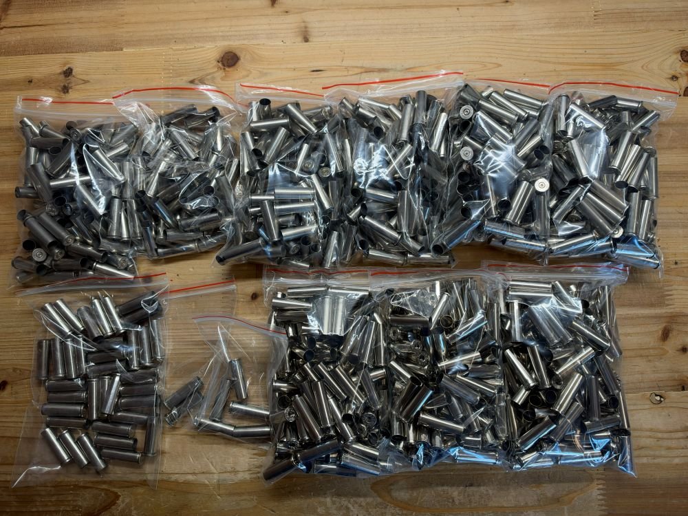 Hülsen (vernickelt) .357 Magnum (verschiedene Hersteller) - 885 Stück – Bild 4