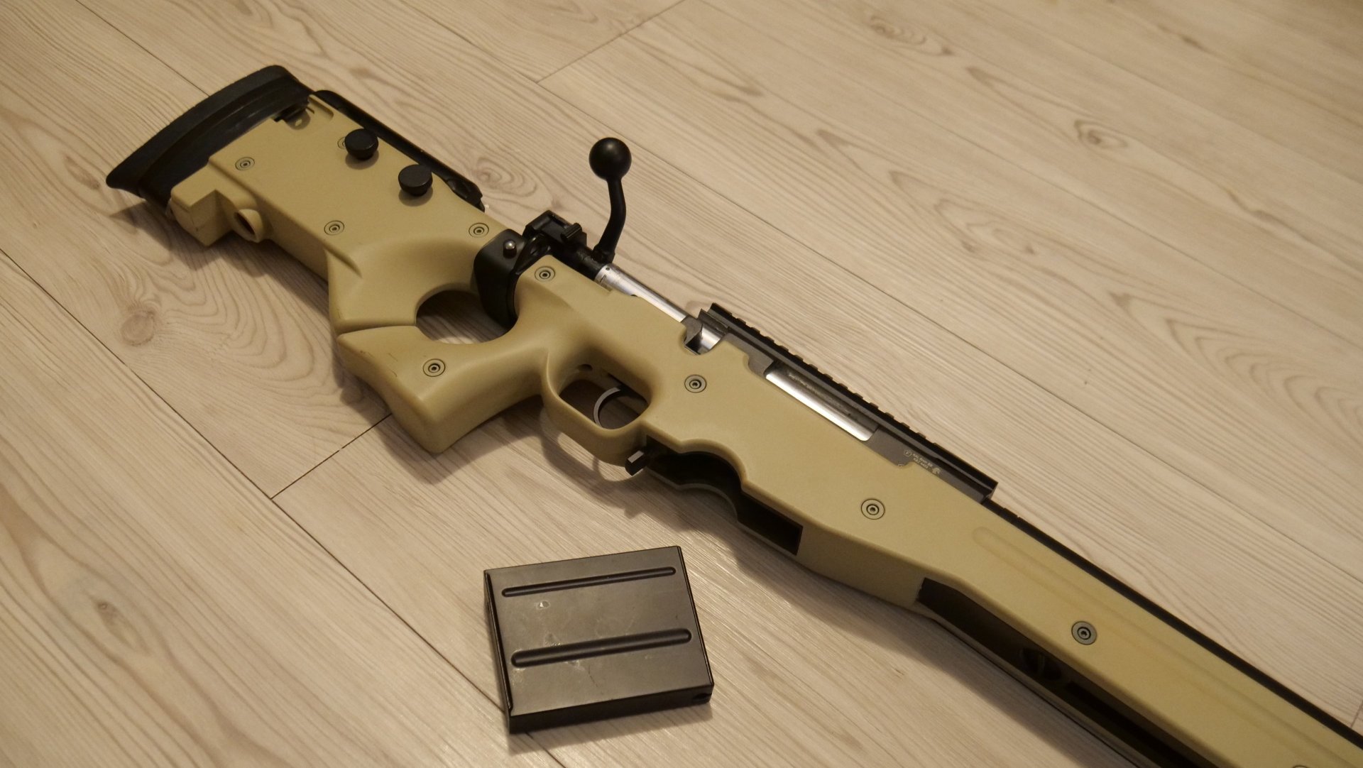 Airsoft Well L96 AWS-338 Snipergewehr 6mm BB oliv – Bild 1