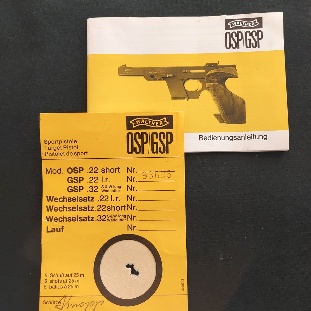 Walther GSP Kal. 22 Lr. rechts – Bild 3