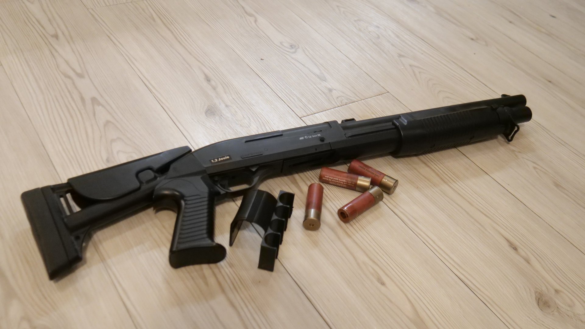 ASG Ashbore SF 12 Tactical Shotgun Springer 6mm BB schwarz – Bild 1