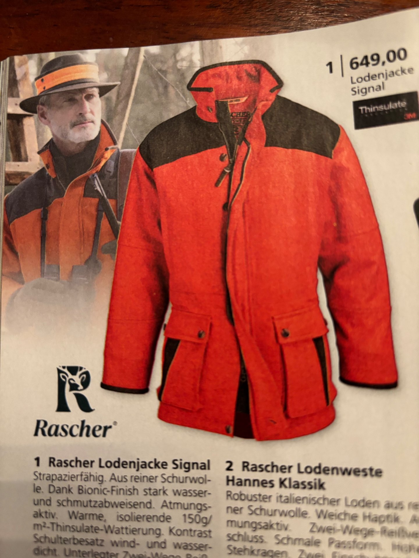 Rascher Lodenjacke Signal – Bild 3