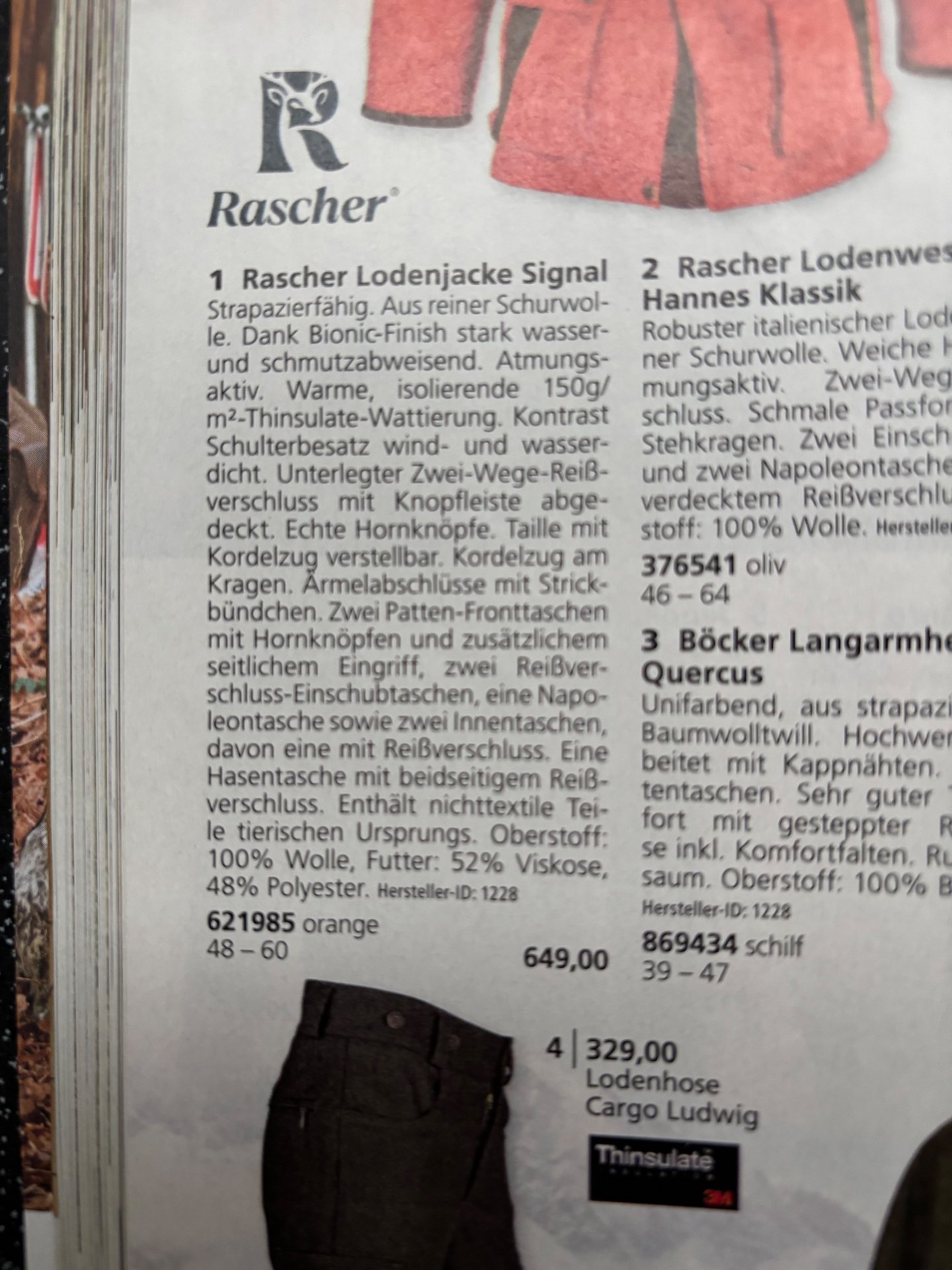 Rascher Lodenjacke Signal – Bild 4
