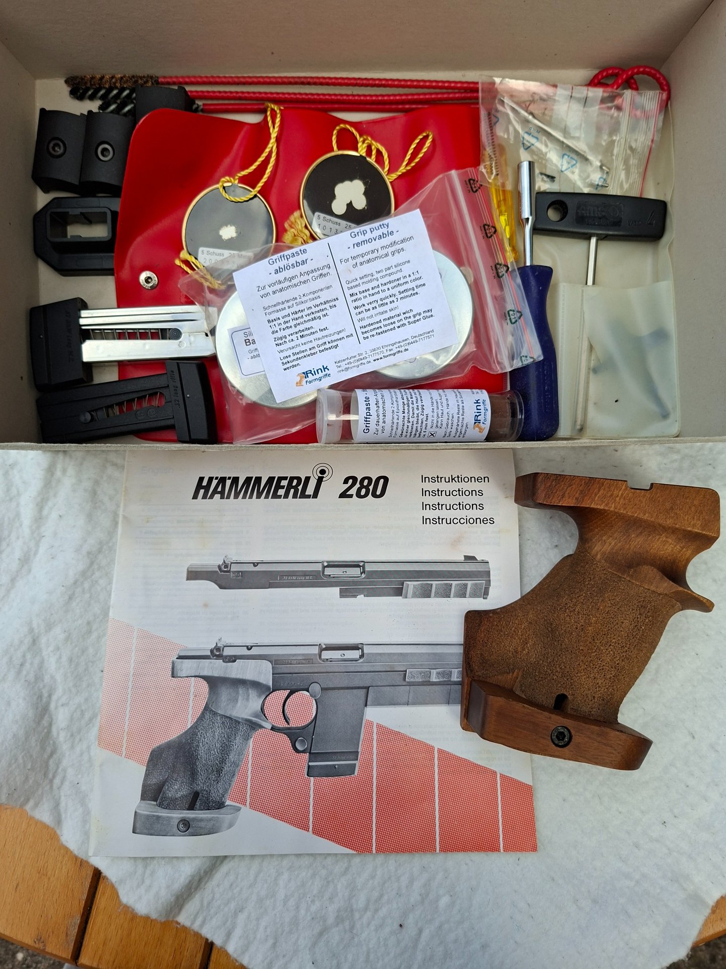 Sportpistole Hämmerli 280 Kal. .32S&W long incl. WS Kal. .22l.r. links und rechts – Bild 3