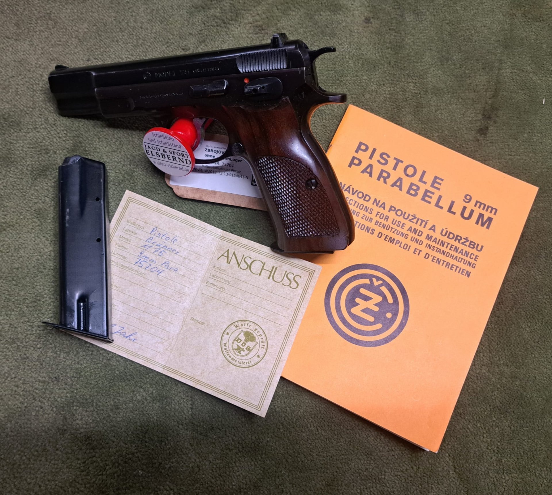 CZ 75 9x19 inkl. Ersatzmagazin – Bild 2