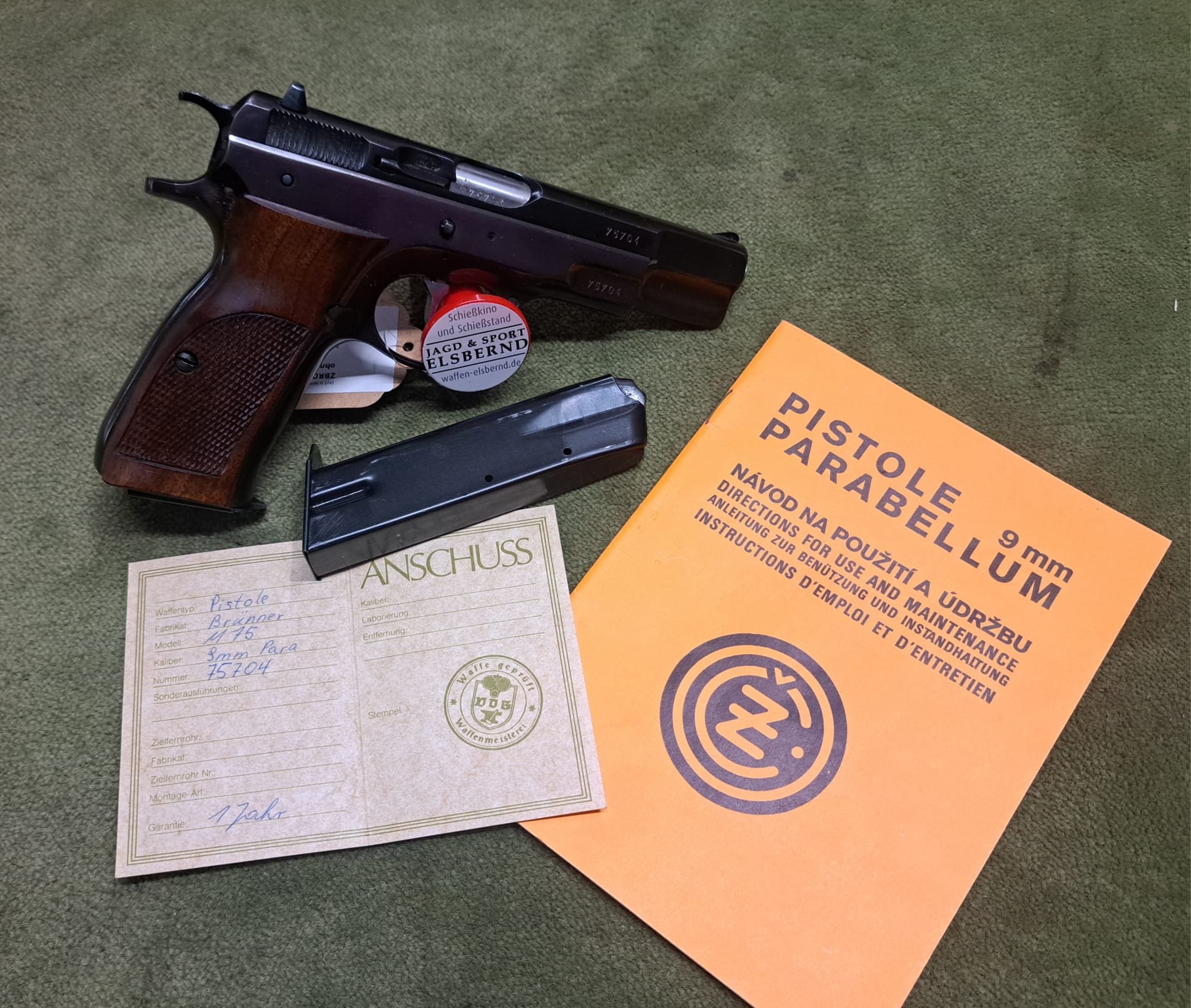 CZ 75 9x19 inkl. Ersatzmagazin – Bild 4