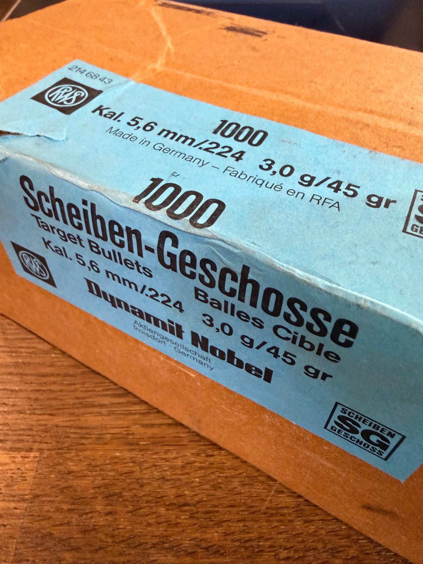 RWS Scheibengeschoss 5,6mm/.224 3,0g/45gr – Bild 1