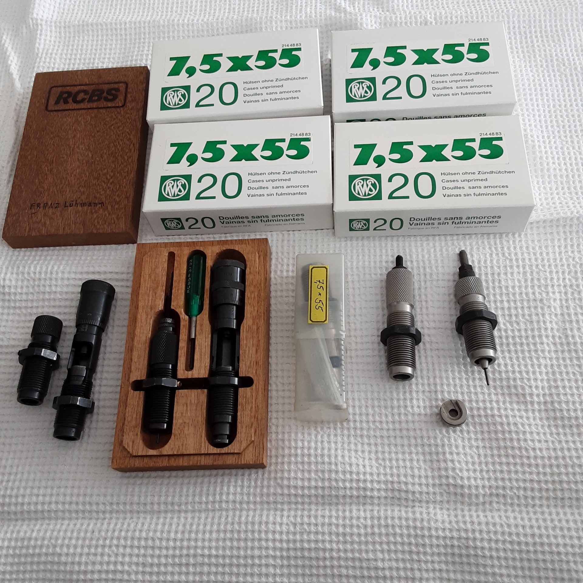 RCBS Matritzen Kal.7x55 competition und 80 neue RWS Hülsen – Bild 5