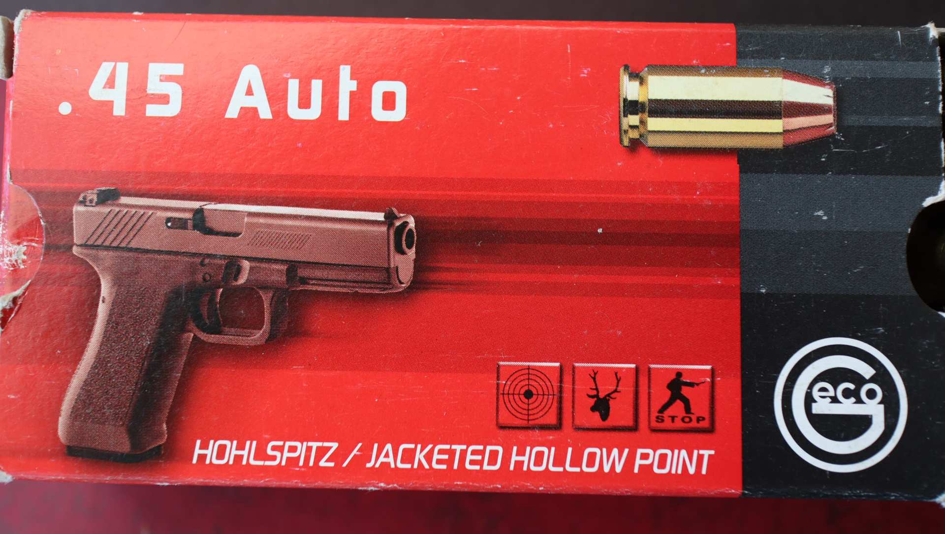 GECO Patronen .45 ACP 14,9g Hohlspitz – Bild 2