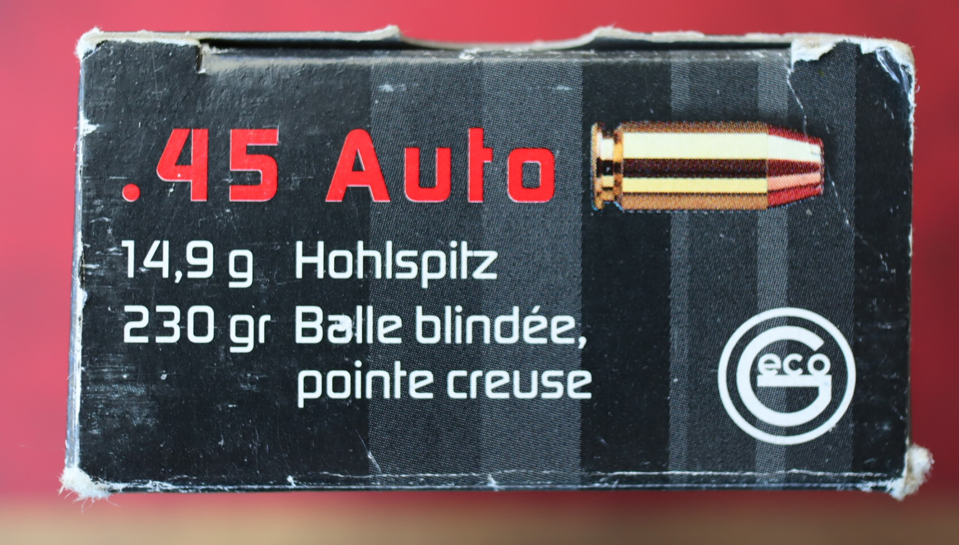 GECO Patronen .45 ACP 14,9g Hohlspitz – Bild 3