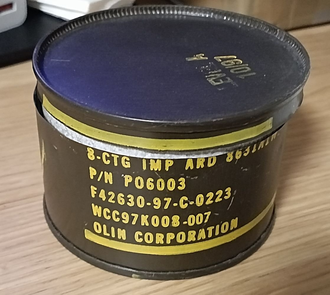 US / USA Airforce Ejektor-Patronen Schleudersitz - Olin Corporation in originaler Verpackung – Bild 2