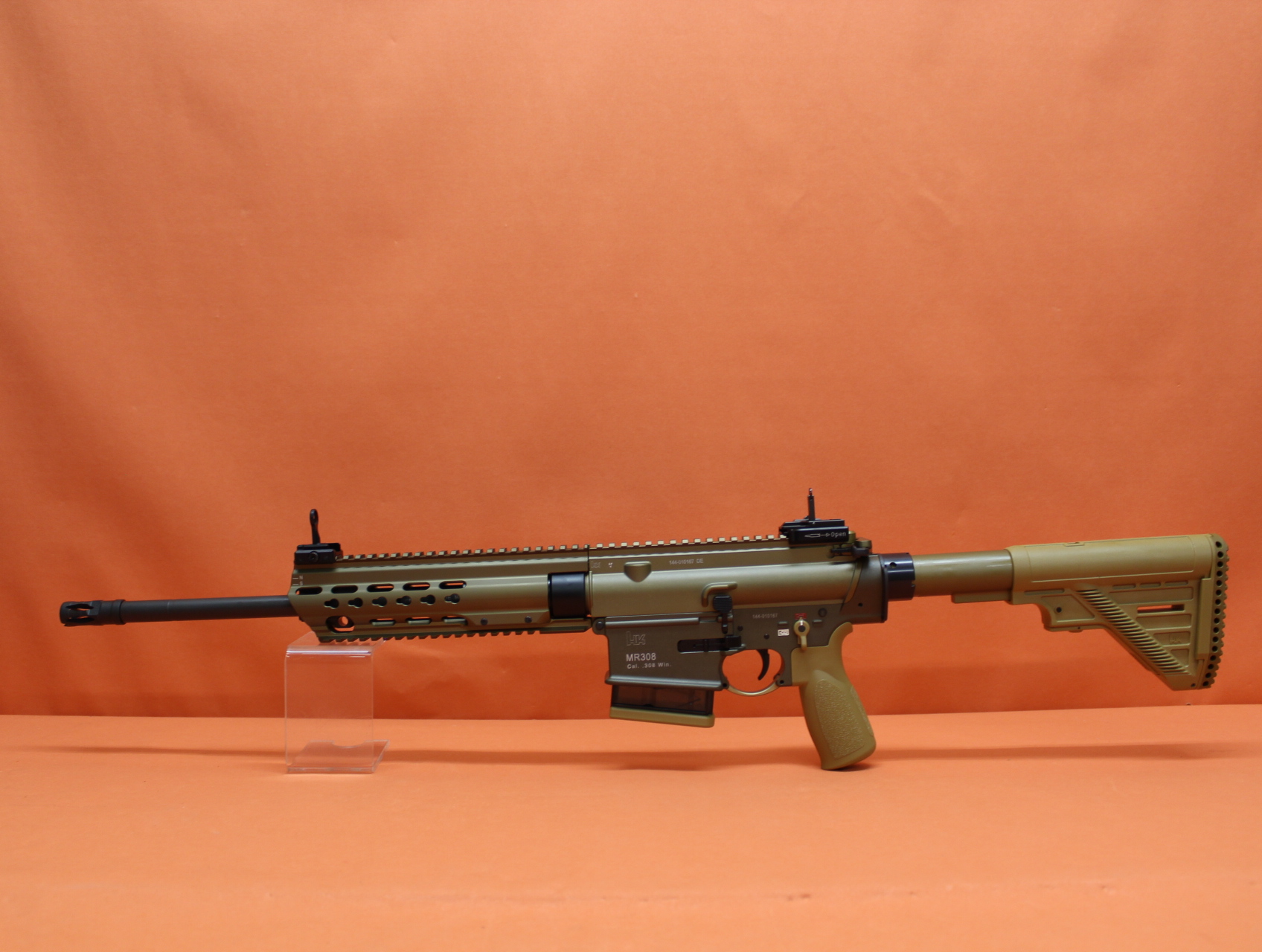 Ha.Büchse .308Win Heckler&Koch/H&K MR308 A3 16,5" Lauf RAL8000 HKey, Gas-Piston-System HK417/G28 – Bild 1