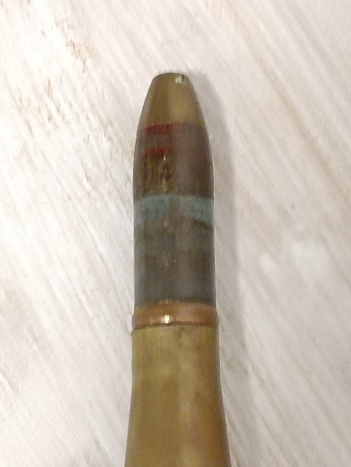 2 cm Flak Munition blauer Geschosskopf - inert – Bild 1